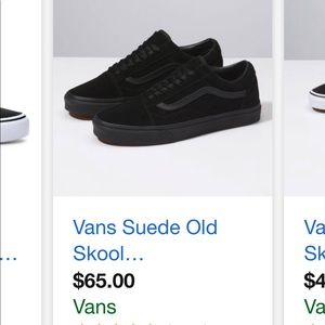 Black old skool vans